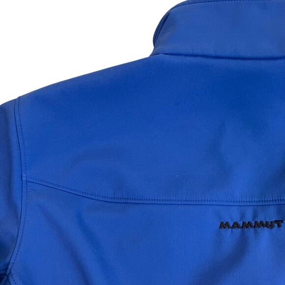 Mammut Mens Sz L Peludo Softech Jacket in Blue Fleece Lined Lightweight Outdoors - Picture 15 of 16